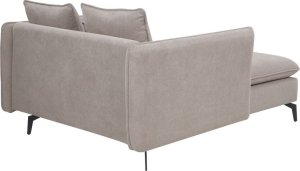 Beliani Szezlong brązowoszary CHARMES 5