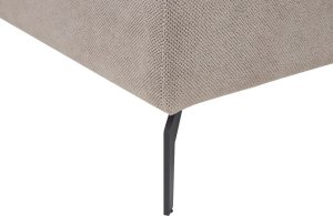 Beliani Szezlong brązowoszary CHARMES 9