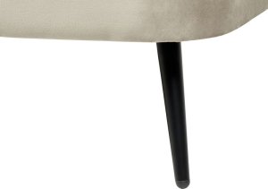 Beliani Szezlong welurowy lewostronny beżowy ALLIER 7