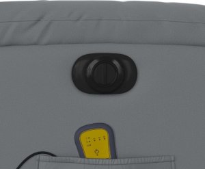 vidaXL Rozkładany fotel masujący, elektryczny, szary, sztuczna skóra 12