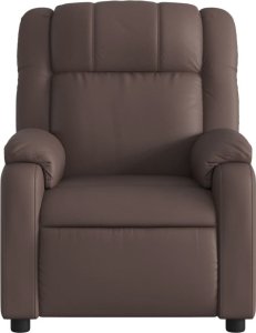 vidaXL Rozkładany fotel masujący, elektryczny, brązowy, sztuczna skóra 8