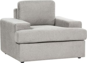 Beliani Zestaw 2 foteli tapicerowanych jasnoszary ALLA 3