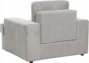 Beliani Zestaw 2 foteli tapicerowanych jasnoszary ALLA 5
