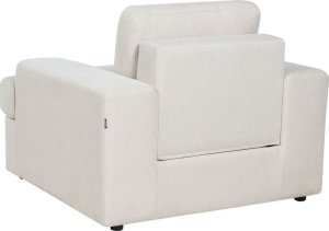 Beliani Zestaw 2 foteli tapicerowanych jasnobeżowy ALLA 5