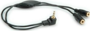 Kabel Roline Kabel głośnikowy ROLINE Y, 3,5 mm (męski, 2x żeński), z regulacją głośności 1
