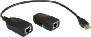 Adapter USB Roline Przedłużacz ROLINE USB 2.0 przez RJ45, maks. 50m 1