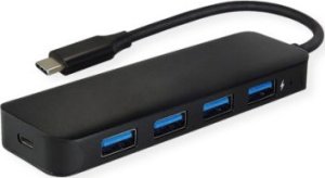HUB USB TRITON VALUE Hub USB 3.2 Gen 1, 4-portowy, kabel połączeniowy typu C 1