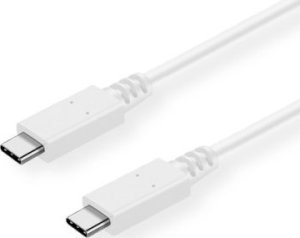 Kabel USB Value USB-C - USB-C 0.5 m Biały 1