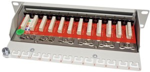 Roline Panel krosowy sieciowy 12 portów RJ-45, kat. 6a, 1U - Montaż w szafie 2