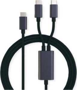 Kabel USB TRITON Kabel do ładowania ROLINE USB typu C, C - 2x C, M/M, maks. 100 W, czarny, 1,85 m 1