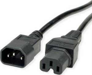 Kabel zasilający TRITON VALUE Kabel zasilający IEC320/C14 męski - C15 żeński, czarny, 1 m 1