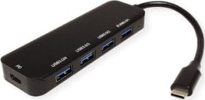 HUB USB TRITON VALUE Hub USB 3.2 Gen 1, 4-portowy, kabel połączeniowy typu C, z 1 portem PD 1