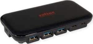 HUB USB TRITON Koncentrator ROLINE USB 3.2 Gen 2, 7-drożny (3x typ C + 4x typ A) 1