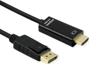 Kabel Roline ROLINE Kabel DisplayPort DP - UHDTV, cienki, M/M, czarny, 2 m 1