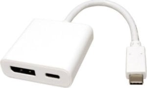 Adapter AV Roline ROLINE Display Adapter USB typu C - DisplayPort v1.2 + PD 1