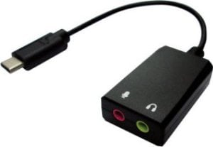 Adapter AV TRITON VALUE Adapter USB typu C - 2x 3,5 mm audio, męski/żeński, 0,13 m 1