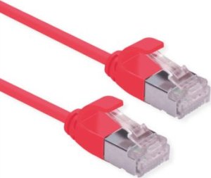 Roline ROLINE F/UTP DataCenter Patchkabel Cat.6A (Class EA), LSOH, extra dun, rood, 0,5 m 1