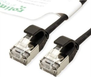 Roline ROLINE GREEN F/UTP DataCenter Patch Cord Cat.6A (Class EA), LSOH, bardzo cienki, czarny, 1,5 m 1