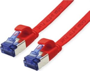 Value Patchkabel VALUE FTP, Cat.6A (Class EA), extra plat, rood, 0,5 m 1