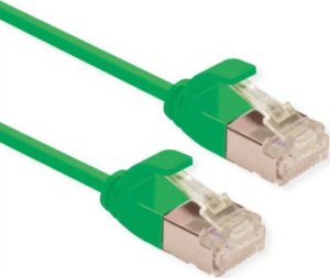 Roline ROLINE F/UTP DataCenter Patch Cord Cat.6A (Class EA), LSOH, bardzo cienki, zielony, 0,5 m 1