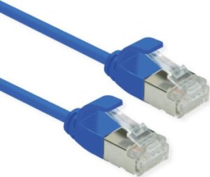 Roline ROLINE F/UTP DataCenter Patch Cord Cat.6A (Class EA), LSOH, bardzo cienki, niebieski, 0,15 m 1