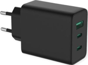 Kabel zasilający TRITON Ładowarka VALUE USB z wtyczką euro, 3-portowa (Typ-A, 2x Typ-C), 65W, GaN 1
