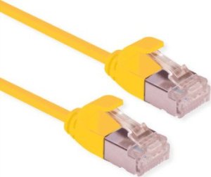 Roline ROLINE F/UTP DataCenter Patch Cord Cat.6A (Class EA), LSOH, bardzo cienki, żółty, 0,15 m 1