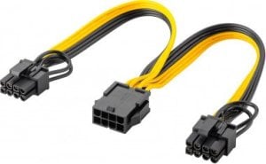 Kabel zasilający TRITON Kabel zasilający 8-pinowy żeński do podwójnego 6+2 męskiego dla PCIe 1