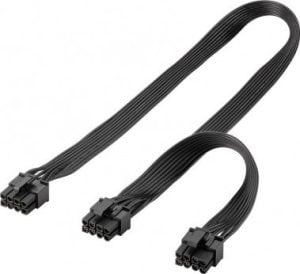 Kabel zasilający TRITON Kabel zasilający 8-pinowy męski do podwójnego 6+2 męskiego dla PCIe 1