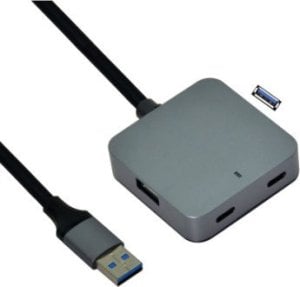HUB USB TRITON VALUE Hub USB 3.2 Gen 1, 4 porty (2x USB-A + 2x USB-C), z kablem przedłużającym, 5 m 1