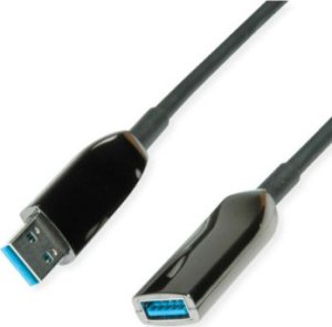 Kabel USB TRITON Przedłużacz ROLINE Active USB 3.2 Gen 1, AOC, czarny, 10 m 1