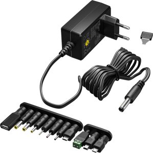 Zasilacz Goobay Zasilacz uniwersalny 3V‑12V, maks. 18W 1,5A, 11 adapterów (64569) 1