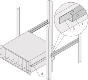 SCHROFF Adapter SCHROFF o profilu C do wsporników modułów montowanych w szafach, 355 mm 1