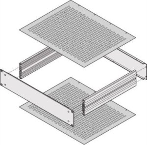 SCHROFF SCHROFF MultipacPRO Płyta osłonowa, perforowana, głębokość 340 mm 1