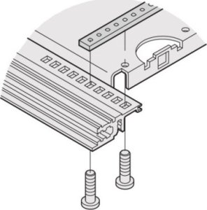 TRITON Listwa montażowa SCHROFF do płyty montażowej o niepełnej szerokości, 220 mm 1