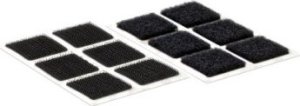 Velcro VELCRO Velcro kwadraty samoprzylepne rzep 25 mm x 25 mm x 24 zestawy czarny 1