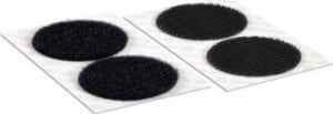 TRITON Końcówki VELCRO Velcro Extra Strong Adhesive Hook & Loop 45mm x 6 zestawów Czarny 1