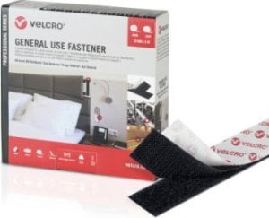 Velcro Taśma rzepowa VELCRO ogólnego zastosowania 5 m, rzep 20 mm czarny 1