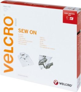 Velcro VELCRO rzep z haczykami i pętelkami do przyszycia 20 mm x 10 m szary 1