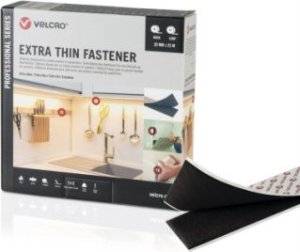 TRITON VELCRO Extra Thin Velcro 25m pasek z haczykiem 25m pasek z pętelką, rzep 20mm czarny 1