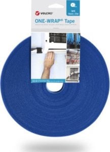 Velcro Taśma VELCRO One Wrap o szerokości 13 mm, niebieska, 25 m 1