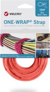 TRITON Taśma do wiązania VELCRO One Wrap 20 mm x 230 mm, 25 sztuk, pomarańczowa 1