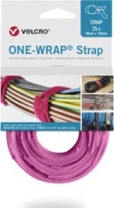 Velcro Taśma do wiązania VELCRO One Wrap 20 mm x 330 mm, 25 sztuk, różowa 1