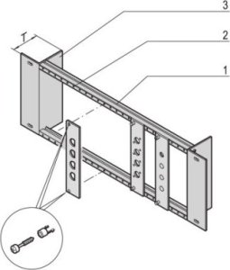 SCHROFF Nośnik modułów SCHROFF 19 bez odciążenia 1