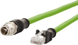 Metz Kabel połączeniowy METZ CONNECT M12 męski-RJ45 męski, 8-stykowy kodowany X, 2 m 1