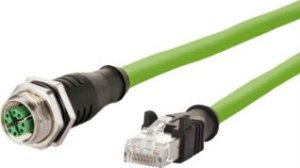 Metz Kabel połączeniowy METZ CONNECT M12 żeński-RJ45 męski, 8-biegunowy, kodowany X, przelotowy, 2 m 1