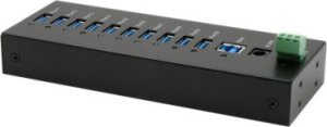 Exsys EXSYS EX-11230HMS 10 Port USB 3.2 Gen 1 HUB Din-Rail Kit und Wand VIA VL811+ Chipset 1