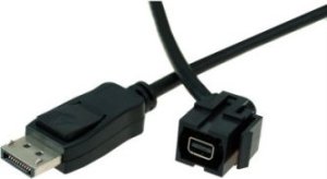 Adapter AV Bachmann BACHMANN Keystone Mini Displayport/Displayport, zwart 1