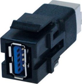 Adapter AV Bachmann BACHMANN Keystone USB 3.0 Coupler A/B Female-Female czarny 1