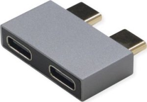 Roline Adapter ROLINE USB 3.2 Gen 2, 2x USB typu C - 2x typu C, M/F, srebrny 1